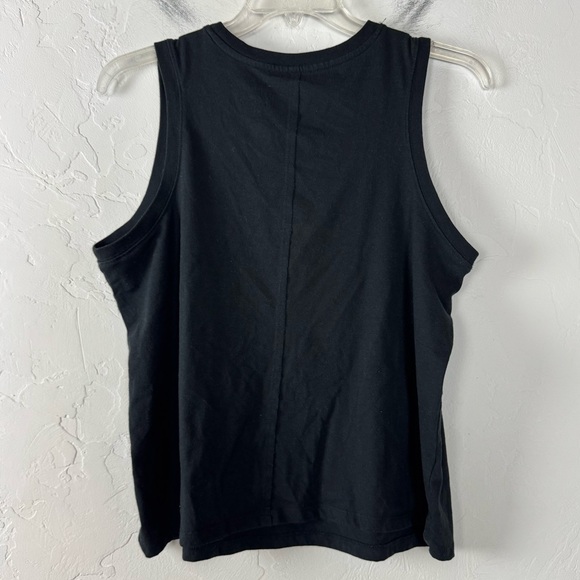 Life Clothing‎ Co Rolling Stones Tank Top Tee Shirt Knit Black Big Logo Cotton - Picture 3 of 5